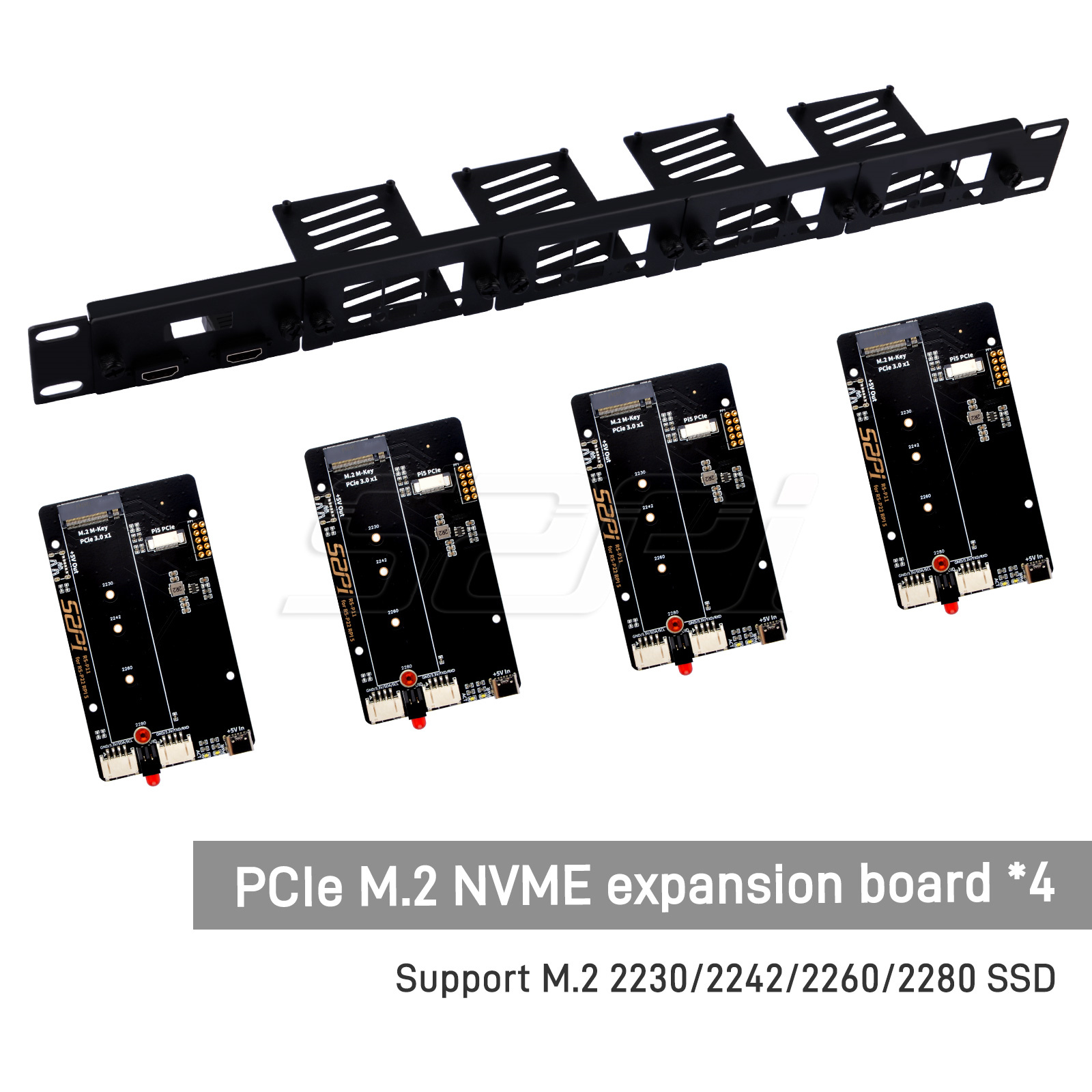 52Pi 1U Rackmount Steel Bracke - огляд і ціна Raspberry Pi Rackmount 1U 19 Inch