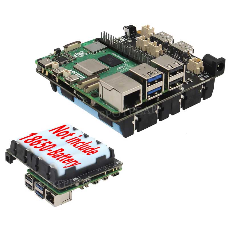 X1202 Raspberry Pi 5 Ups Board - огляд і ціна Raspberry Pi Uninterrupted Power Supply Ups 18650